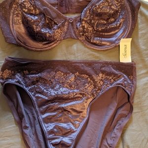 Soma bra 36 DD and underwear L lilac set NEW